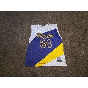 Adult Men 3X delf Sports Collection Los Angeles Lakers 34 Enttie Vintage Jersey